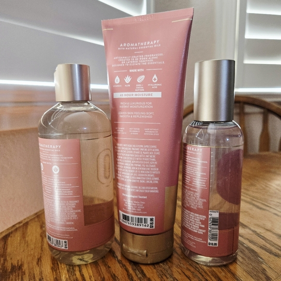 ๐BOGO 50% OFF๐น๐งด๐NWTโผ๏ธBath & Body Works "Heirloom Rose" 3pc Aromatherapy Set - Picture 3 of 10